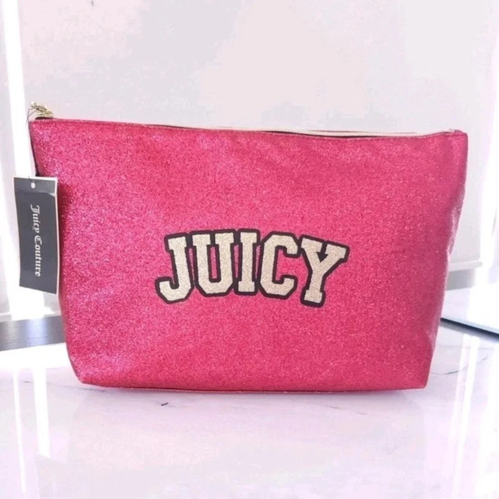 JUICY COUTURE SPARKLING BEAUTY BAG - PINK (NEW WITH TAGS)